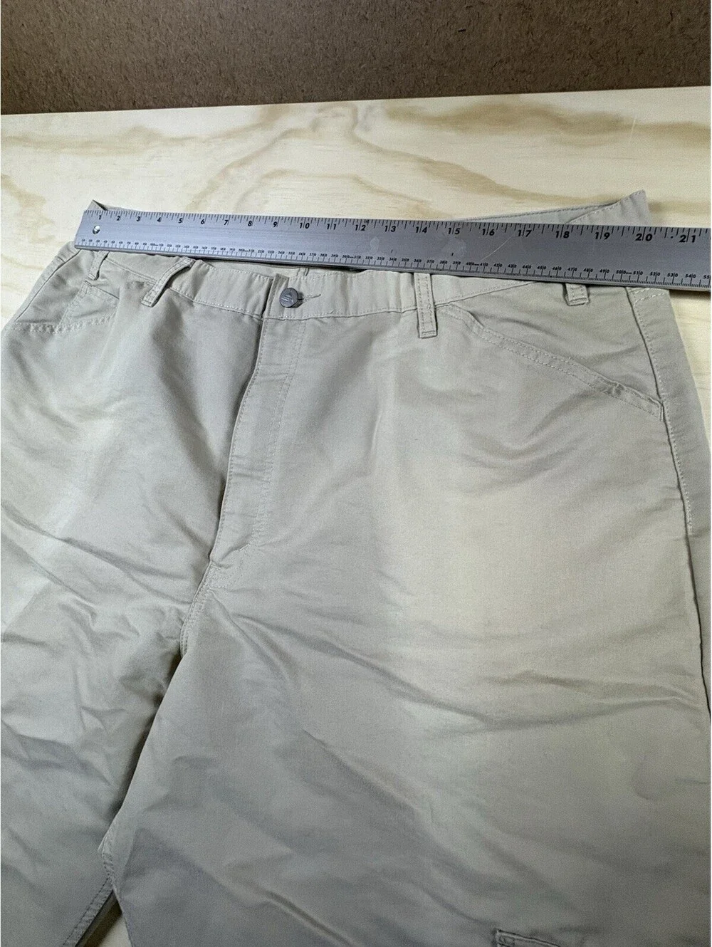 Vintage Levis Silvertab Pants Mens 42x30 Brown Khaki Cargo Baggy Wide Skater Y2K